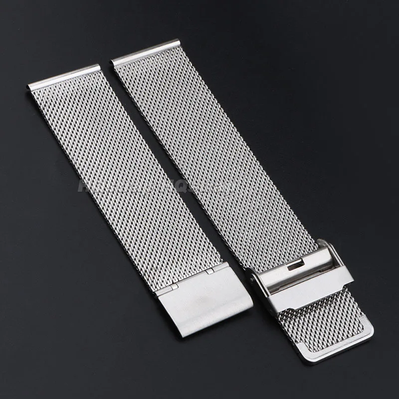 Universal Milanese Mesh Stainless Steel Watch Strap - 0.6mm Adjustable Band
