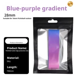 Dual - Color Gradient Pickleball Paddle Edge Protection Strip (Blue - Purple)