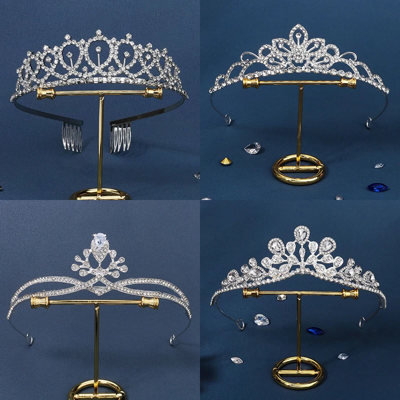 Party Queen Bridal Wedding Hair Accessories Headband Crowns Rhinestone Crown