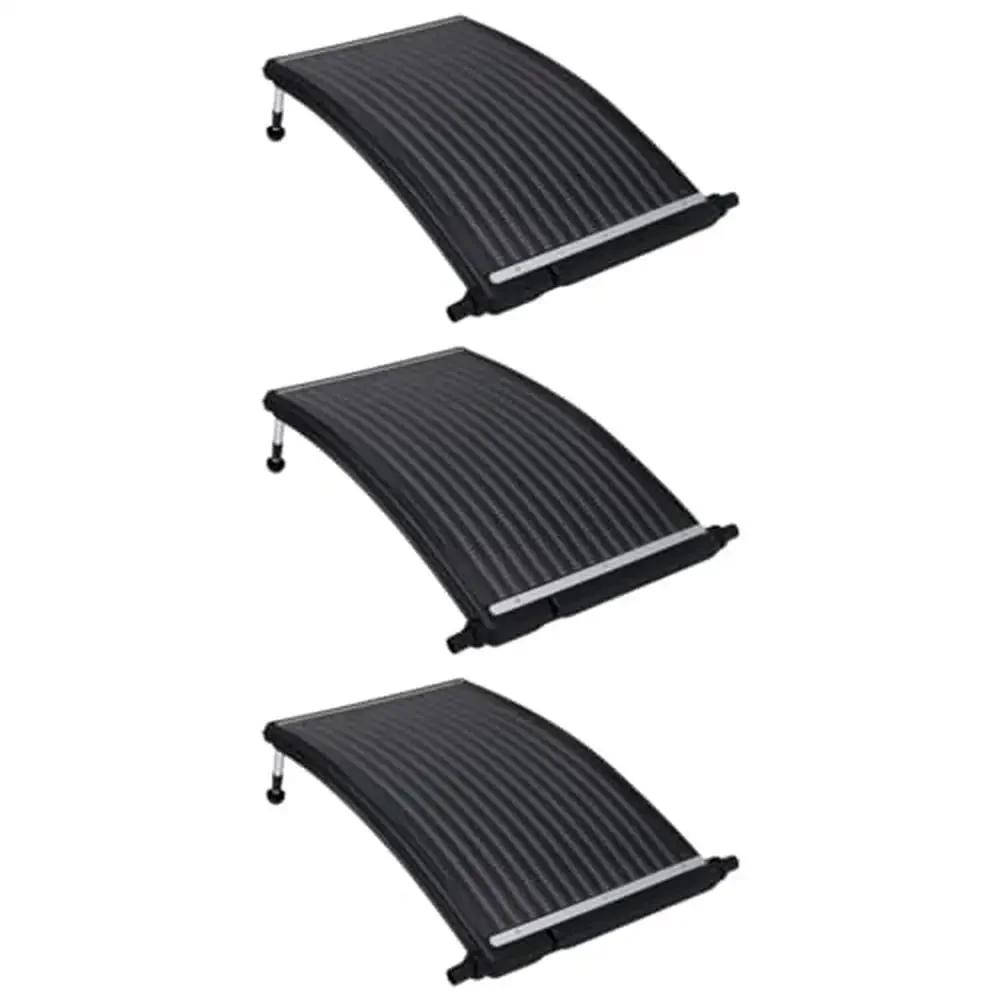Solar Pool Heating System Eco-Friendly Above-Ground Pool Heater Adjustable Aluminum Panels Kit