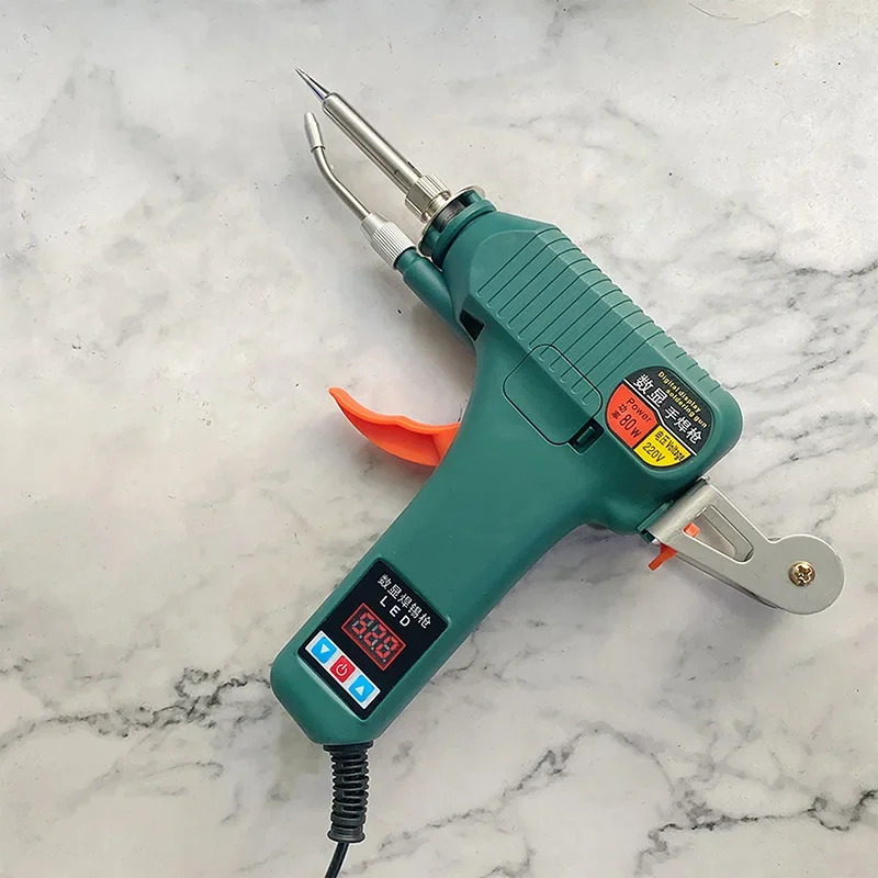 80W LED Digital Display Electric Solder Gun Internal Heating Temperature 180-520&deg;C Electric Soldering Iron Home Welding Tools