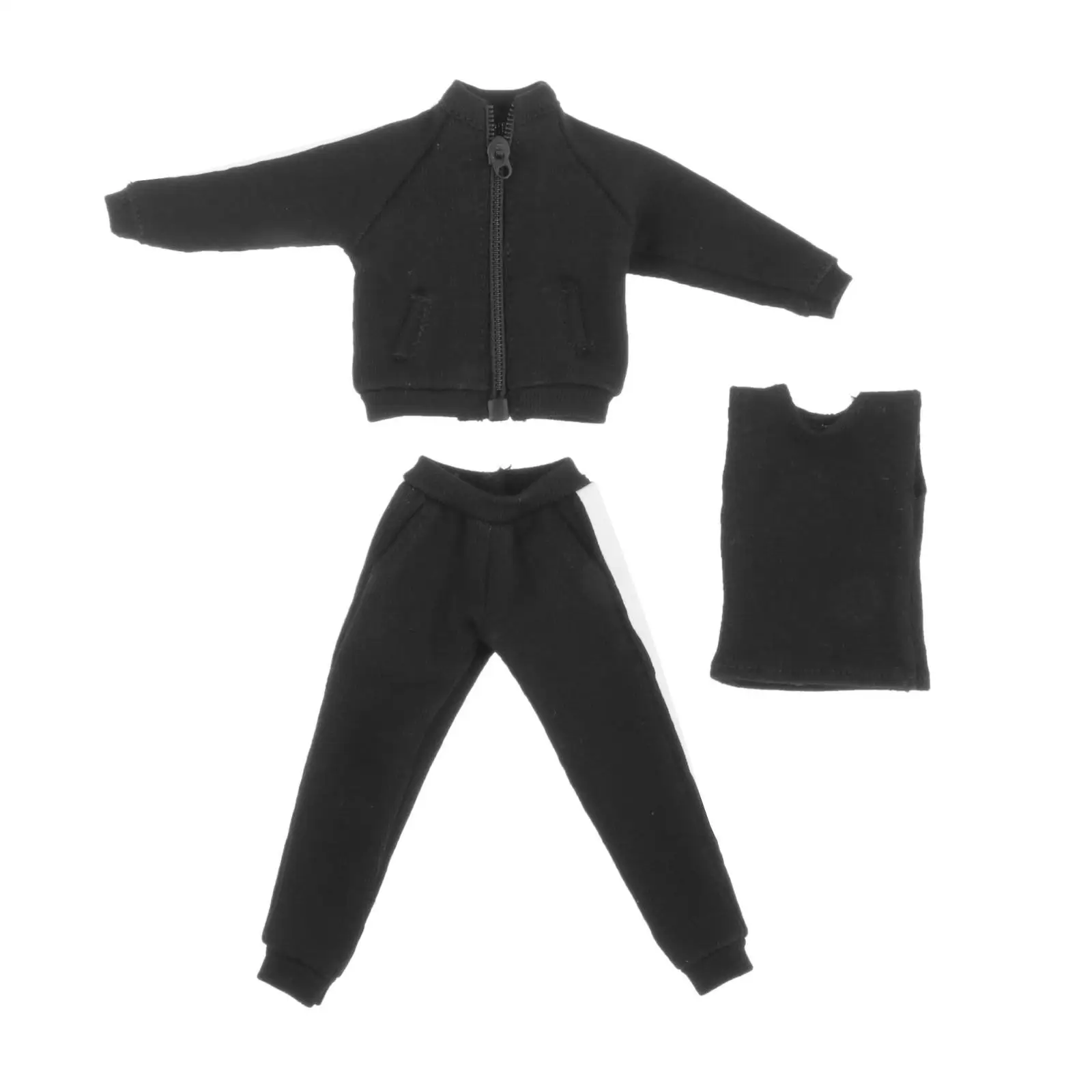 

1:12 Scale Mans Figure Sports Suit Set Casual Sports Gym Sweatsuit for 6inch Male Soldier Figures Body BJD Doll Accessory