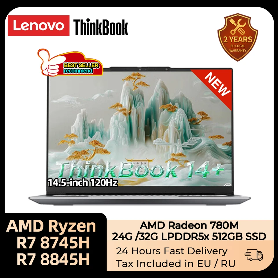 Lenovo ThinkBook 14+ Notebook Ryzen R7 8745H/8845H RAM 16GB