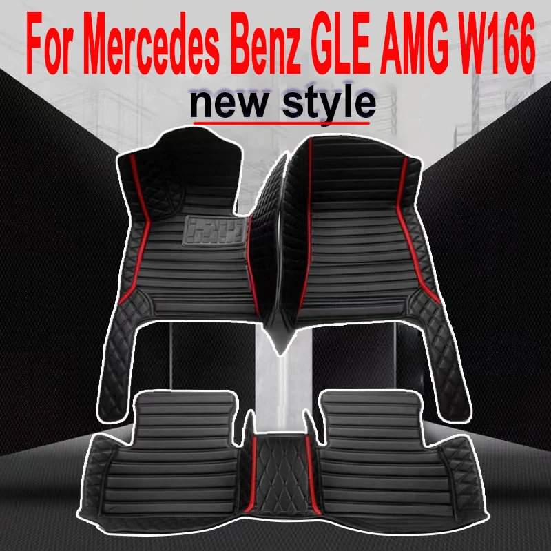 

Car Floor Mats For Mercedes Benz GLE AMG W166 53 63 63S 2015 2016 2017 2018 Custom Foot Pads Carpet Cover Interior Accessories