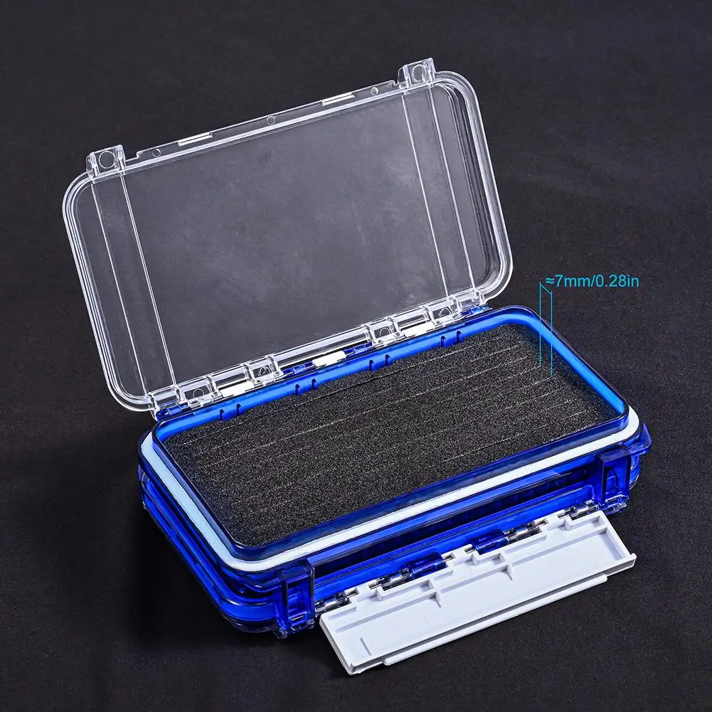 Waterproof Lure Case Fishing Tackle Accessory Box Hooks Bait Storage Trays  Organizer With Adjustable Dividers