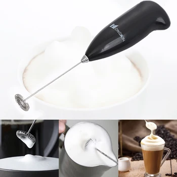 Frullatore elettrico portatile in acciaio inossidabile per la casa Frusta per uova Caffè Montalatte per frappe Latte Matcha Gadget da cucina 1