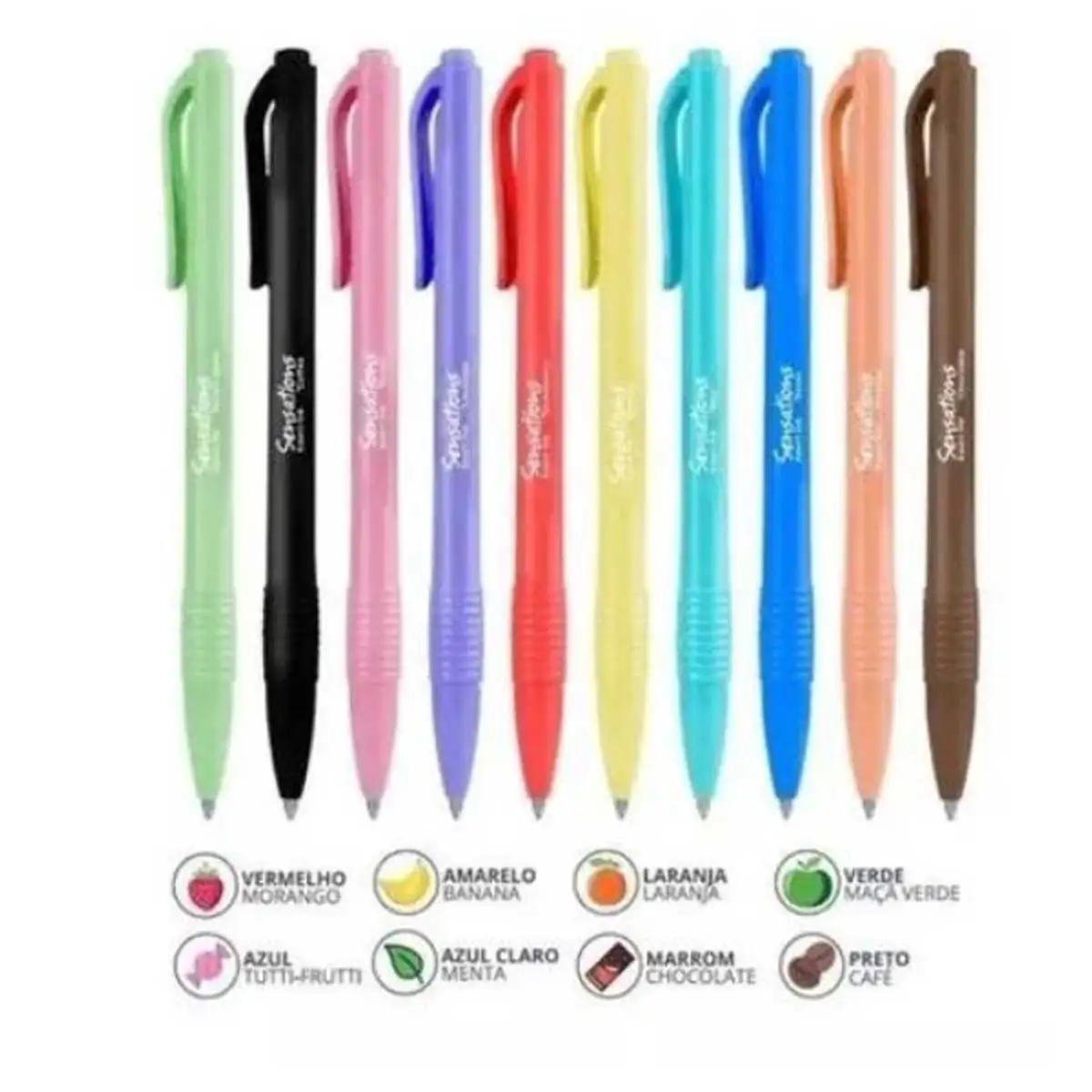 Ooly Gel Pens w. Scent - Tutti Frutti - 6 pcs » Cheap Shipping