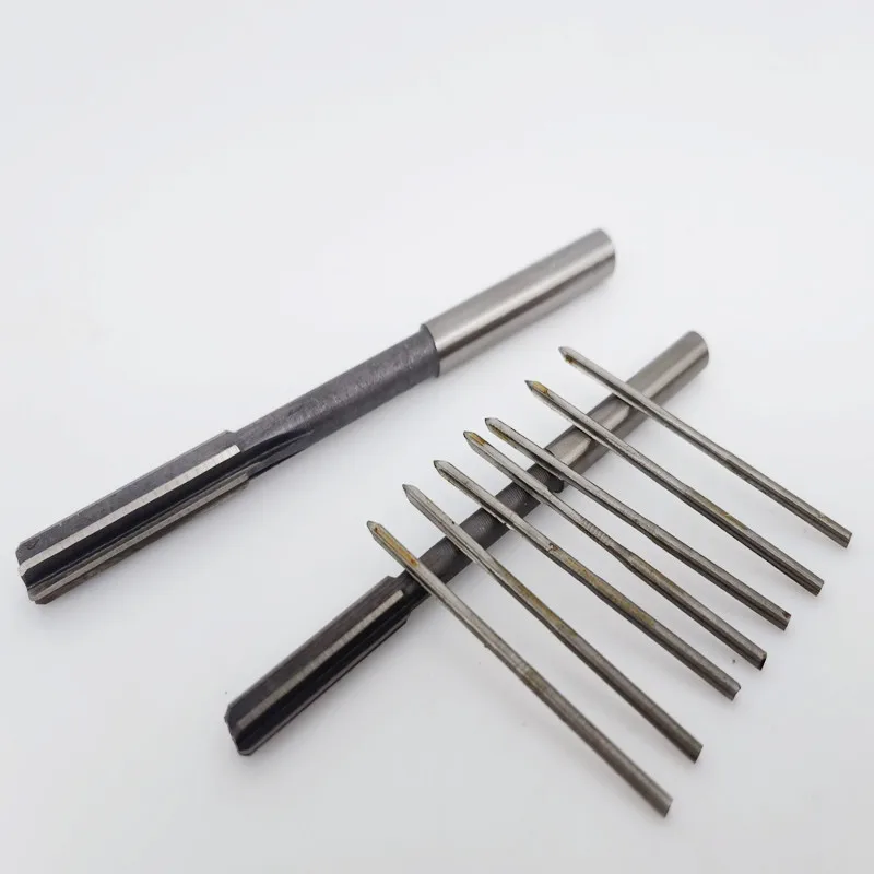 Mini HSS Machine Reamer 1pcs H7 Straight Shank Chuck Reamer Straight Slot 1mm-7.5mm Milling Cutter hss reamer