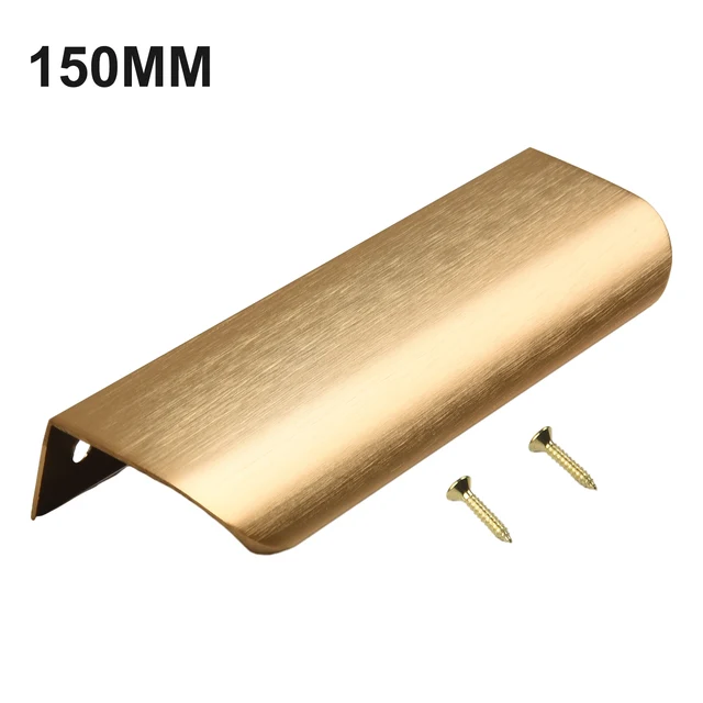 Verdeckte Griffe, Schubladenschrank, Fingerkantengriff, Schwarzgold, Für Möbelbeschläge Aus Aluminiumlegierung In Der Küche – Bild 3