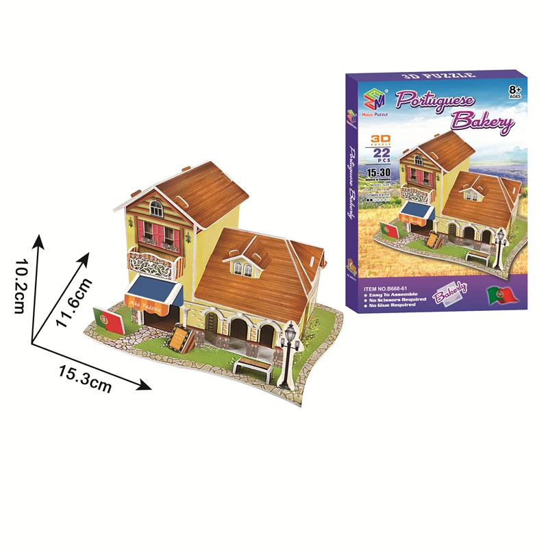 3D Puzzle Set for Children - Famous World Landmarks
