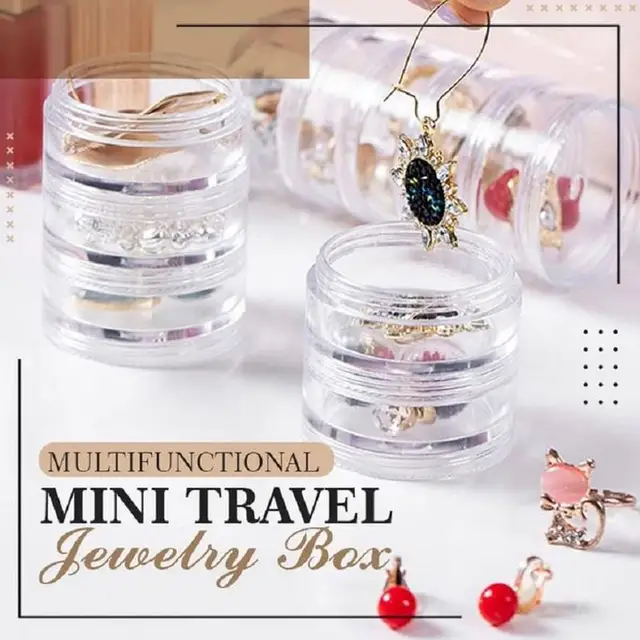 Utazási Kozmetikai Edény Üres Rakható Üvegek Laza Pot Szemhéjpúder Por Kis Hordozható Palackok - Image 2