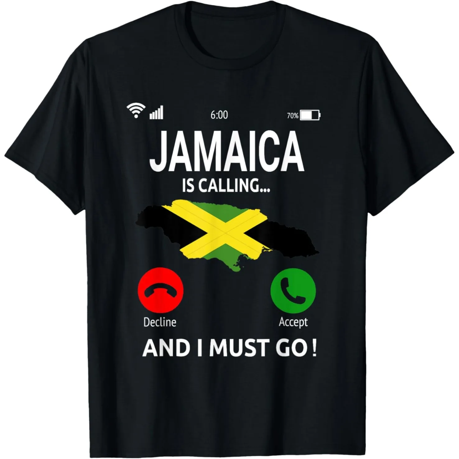 Lustiges T-Shirt mit Jamaika-Flagge, für Männer und Frauen, modisches, lässiges T-Shirt aus 100 % Baumwolle, lockeres, übergroßes T-Shirt