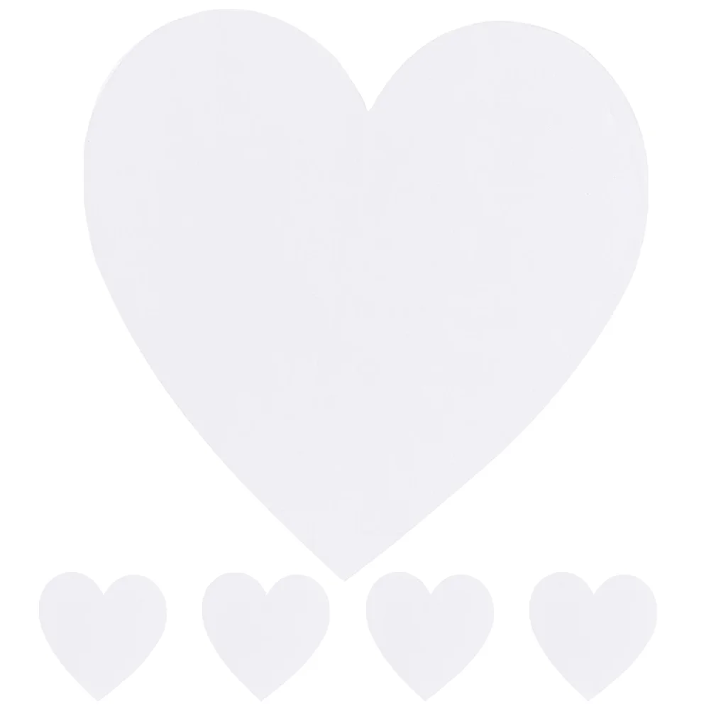 

Canvas Kids Drawing Pad Drawing Panel Heart White Boards Kids Blank Sketchpad Oil Canvases Artist Shape Set Plate For Paintings