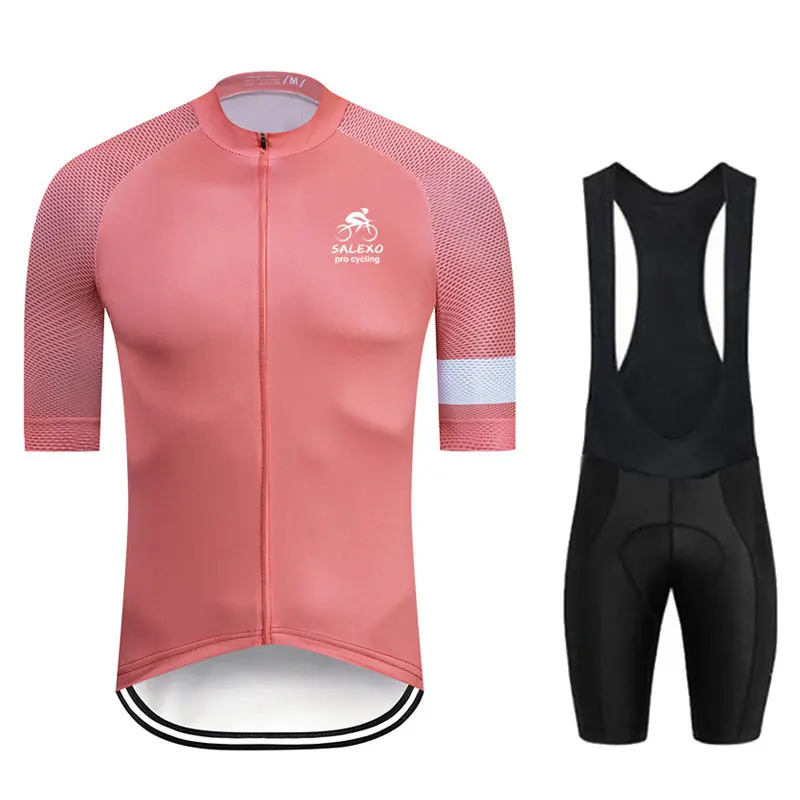 Summer Men Cycling Jersey Set Breathable Bike Uniform MTB Ropa Ciclismo Short Sleeve Cycling Clothings Kit