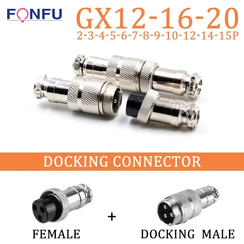 Conector de Extremidade do Soquete da Aviação Conector Fêmea Masculino do Painel de Ancoragem 10 12 14 15 Pin Gx12 Gx16 Gx20 10 12 14 15 Pin