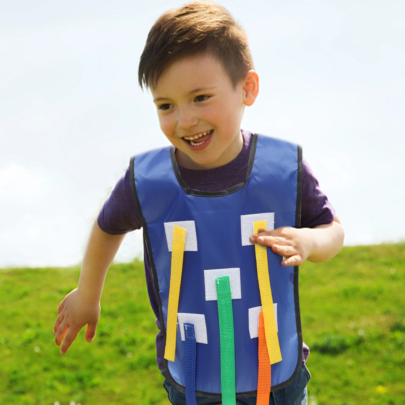 Tail Pulling Vest Children Games Props Toys Kids Equipment Sports Toddler Educational Training Fabric Babies Interactive Baby 4