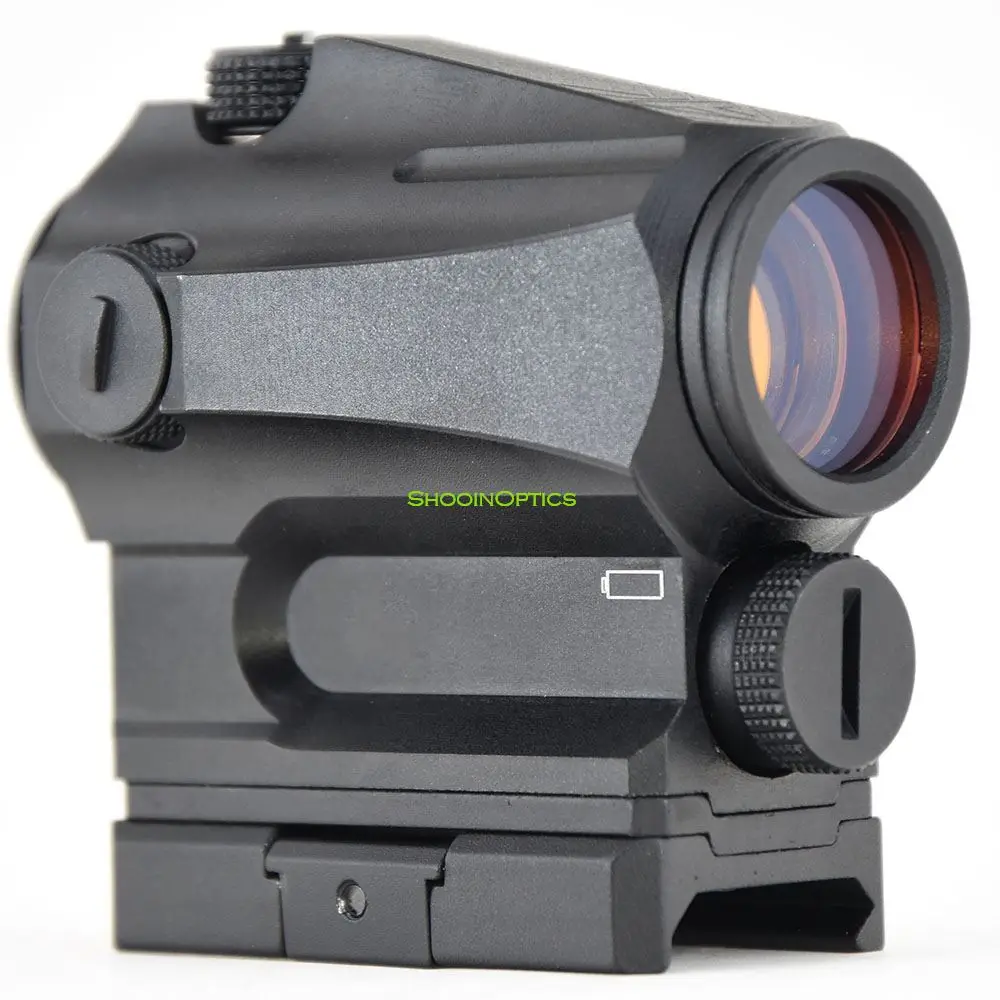 VOS AR II 1x 22mm 2 MOA Red Dot Collimator Sight Rear Push Button Switch Adjustable Brightness