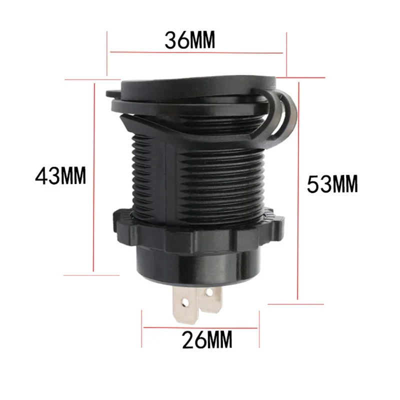 차량용 듀얼 USB 소켓 전원 플러그, LED 전압계, 모토 자동 분배기 어댑터, 4.2A 차량용 충전기, 12V, 24V