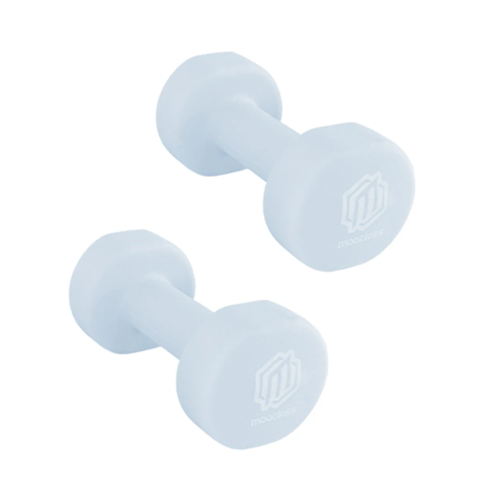 MOA 등급 클로로프렌 고무 덤벨 여성용 뷰티 민소매 신발, 1kg, 2kg, 3kg, 4kg, 5kg, 코지 블루, 2kg 1 개 