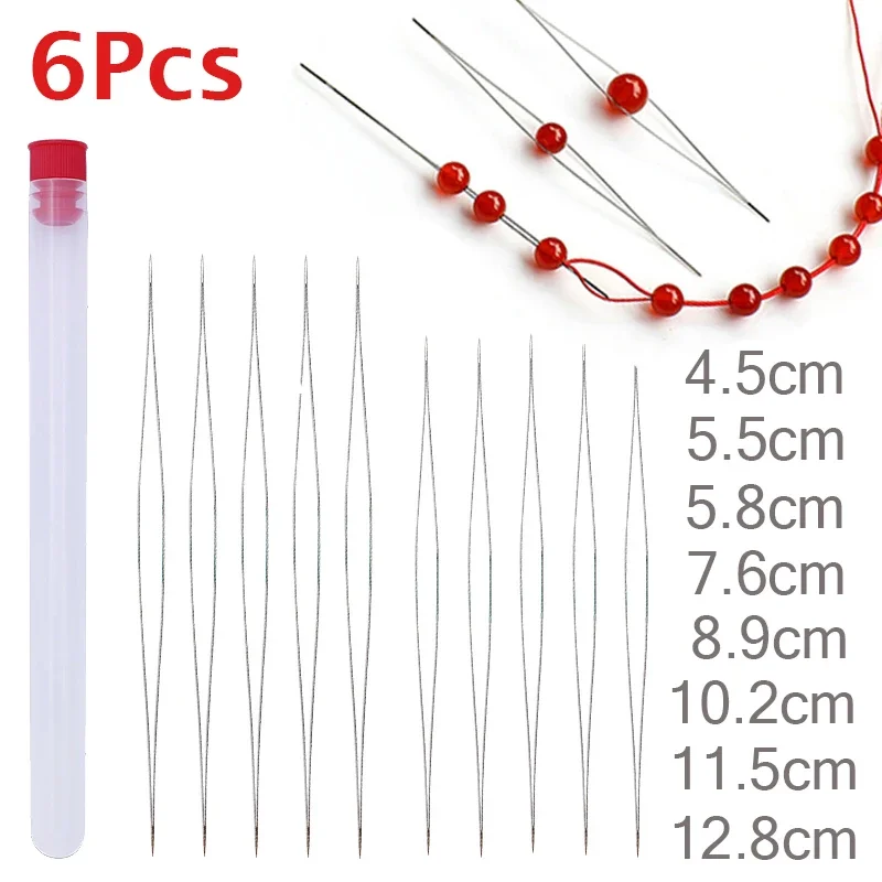 8/5Pcs Beading Needles Pins Open Curved Needle for Beads Bracelet DIY  Jewelry Making Tools Handmade Beaded Threading Pins - AliExpress