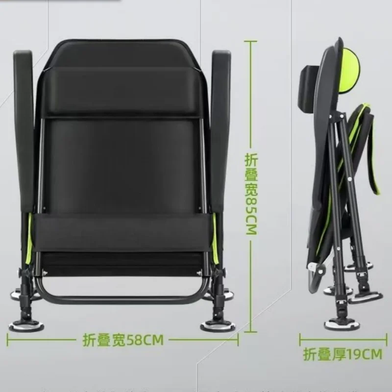 Chaise de pêche inclinable multifonction - Siège pliant portable style européen pour camping extérieur