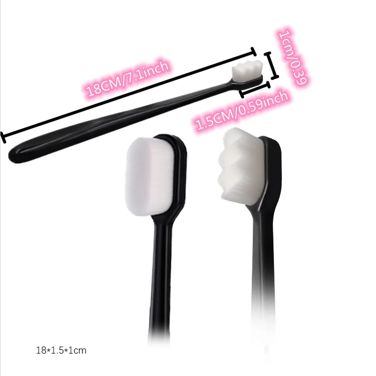 1-5pcs High Density Soft Bristle Sensitive Gums Gentle Deep Cleaning Manual Toothbrush Home Bathroom Travel Portable_voghion.com