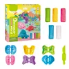 Playdough Dinosaur World Play Dough Set Plasticine Mold Animal Ocean Modeling Clay Kit Slime Toys Set DIY Kid Cutter Mould 4