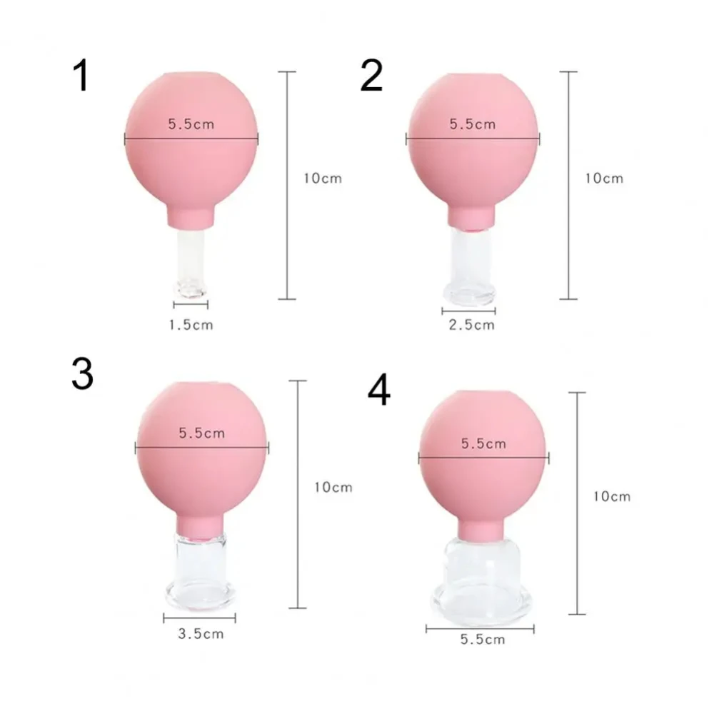 Vacuum Cupping Glass Jar Massager for Face Cellulite Slimming Fat Burning Acupuncture Hijama Suction Health Care Face Sucker