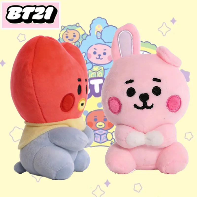 20cm BT21 Figur – Koreanische sitzende Puppe, niedliches Deko-Objekt, Spielzeug-Actionfigur, Begleiter-Geburtstagsgeschenk, Plüschpuppe als Geschenk 2026