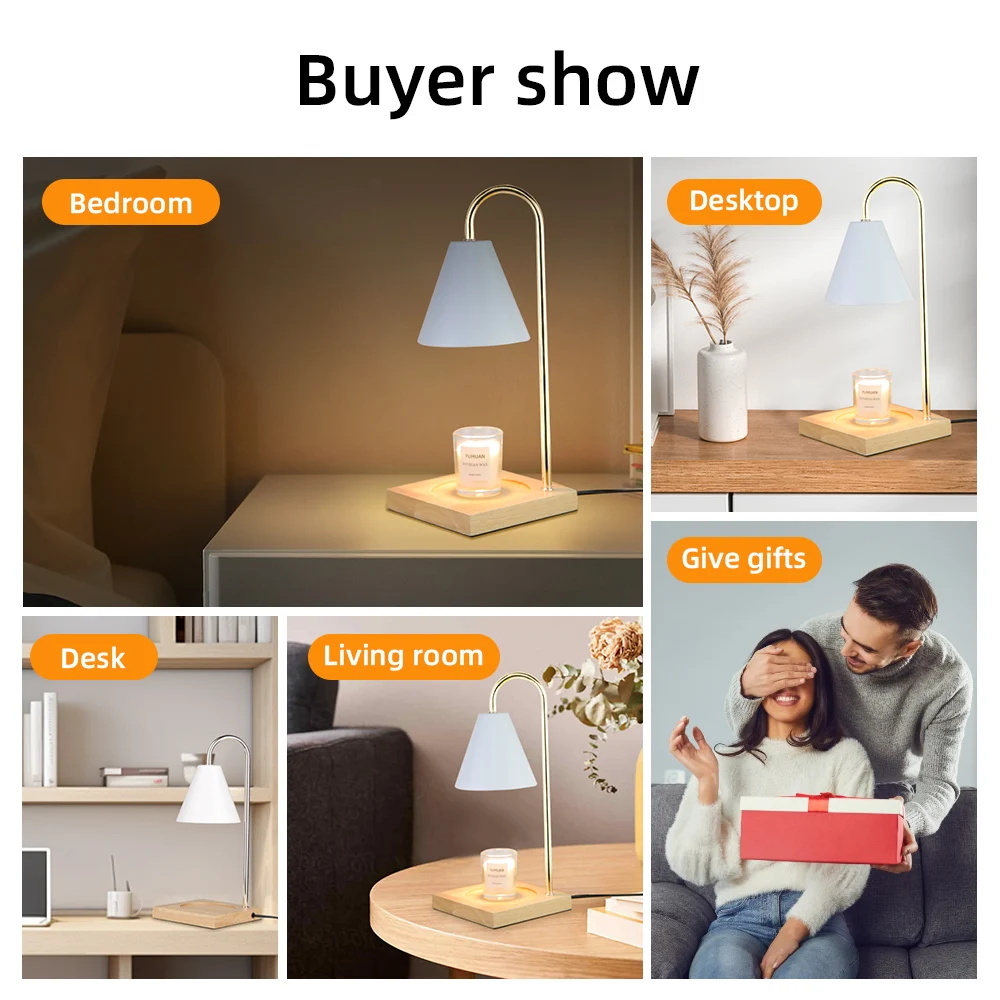 Lampe Chauffe-bougie Parfumée - Design Coquille D'œuf, Gradation 220V, Diffuseur De Parfum - Pour Salon, Bureau