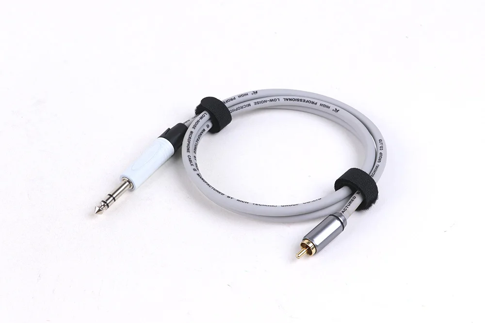 1/4 Zoll auf RCA-Kabel, 1/4 Zoll TRS auf RCA-Audioleitung, 6,35 mm Stereo-Buchse auf RCA-Kabel für AV-Receiver, Lautsprecher, Verstärker, Heimkino – Detail 12
