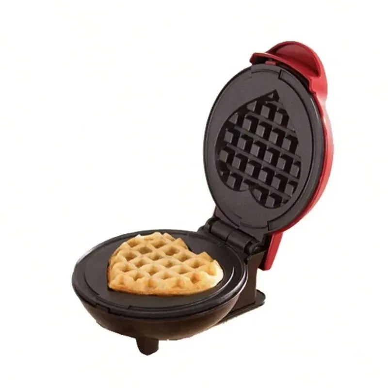 Mini Waffle Maker Bubble Egg Cake Oven Breakfast Love Heart Small Waffle Maker Cooking Appliance for Children's Birthday Parties