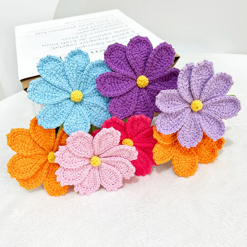 Knitting Supplies Knitting Material Knitting Craft Supplies Knitted Flower Handmade Crochet Flowers Home Wedding Party Decor