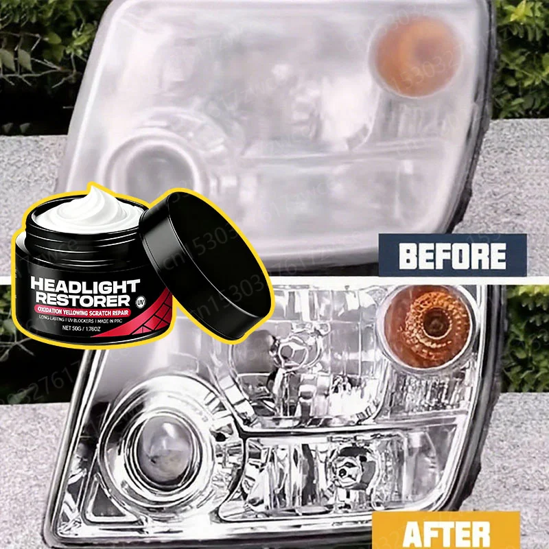 Car Lamp Restoration Polishing Kit Headlight Scratch Remover Oxidation Cleaner Repair Paste for Headlamp Assembly