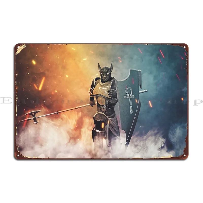 

Anubis Metal Sign Wall Mural Club Wall Decor Party Print Tin Sign Poster