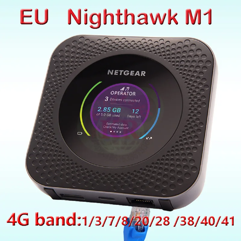 Разблокированная Европейская версия Мобильная точка доступа Netgear Nighthawk M1 MR1100 LTE