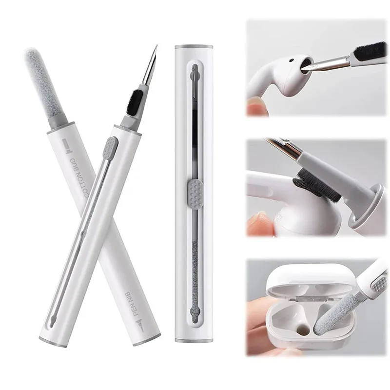 Outil de nettoyage d'écouteurs Bluetooth pour Airpods Pro 3 2 1 Écouteurs  durables Kit de nettoyage de boîtier Clean Brush Pen pour Xiaomi Airdots  3pro