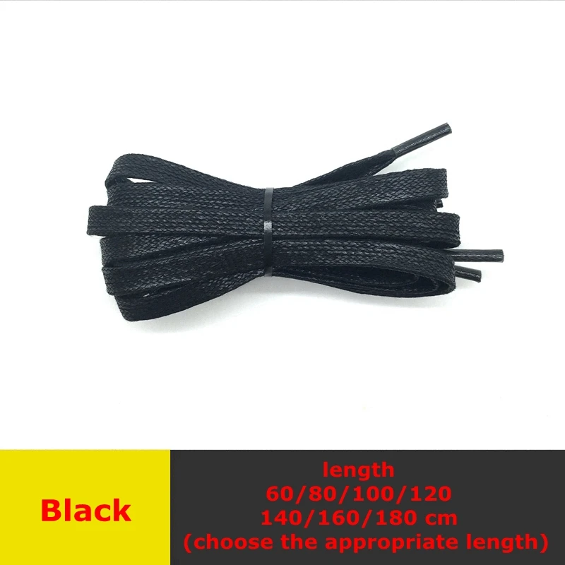 1 زوج مشمع أربطة حذاء مسطحة جلد مقاوم للماء حذاء غير رسمي الأربطة للجنسين أحذية رباط الحذاء طول 60/80/100/120/140/160/180 سنتيمتر الأربطة