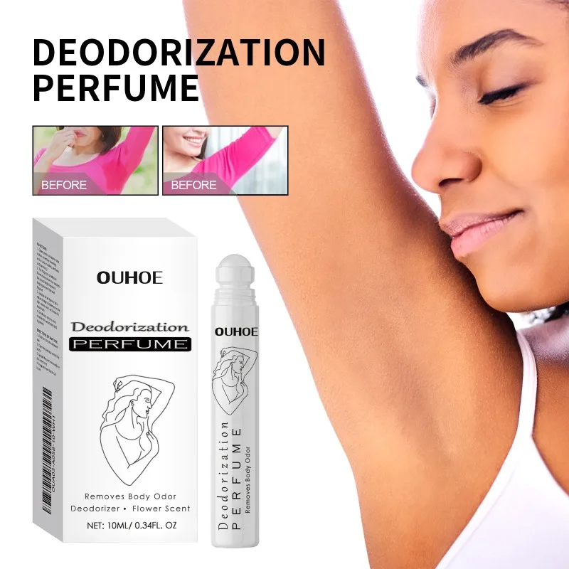 Deodorantion Perfume Roller Ball Long Lasting Aroma Armpit Sweat Deodorizer Moisturizing Refreshing Antiperspirant Skin Care