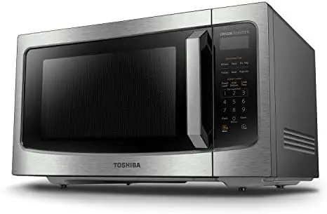 TOSHIBA 8-in-1 Countertop Microwave with Air Fryer Microwave Combo,  Convection, Mute Function, 1.0 Cu.ft, Black stainless steel - (ML2-EC10SA)