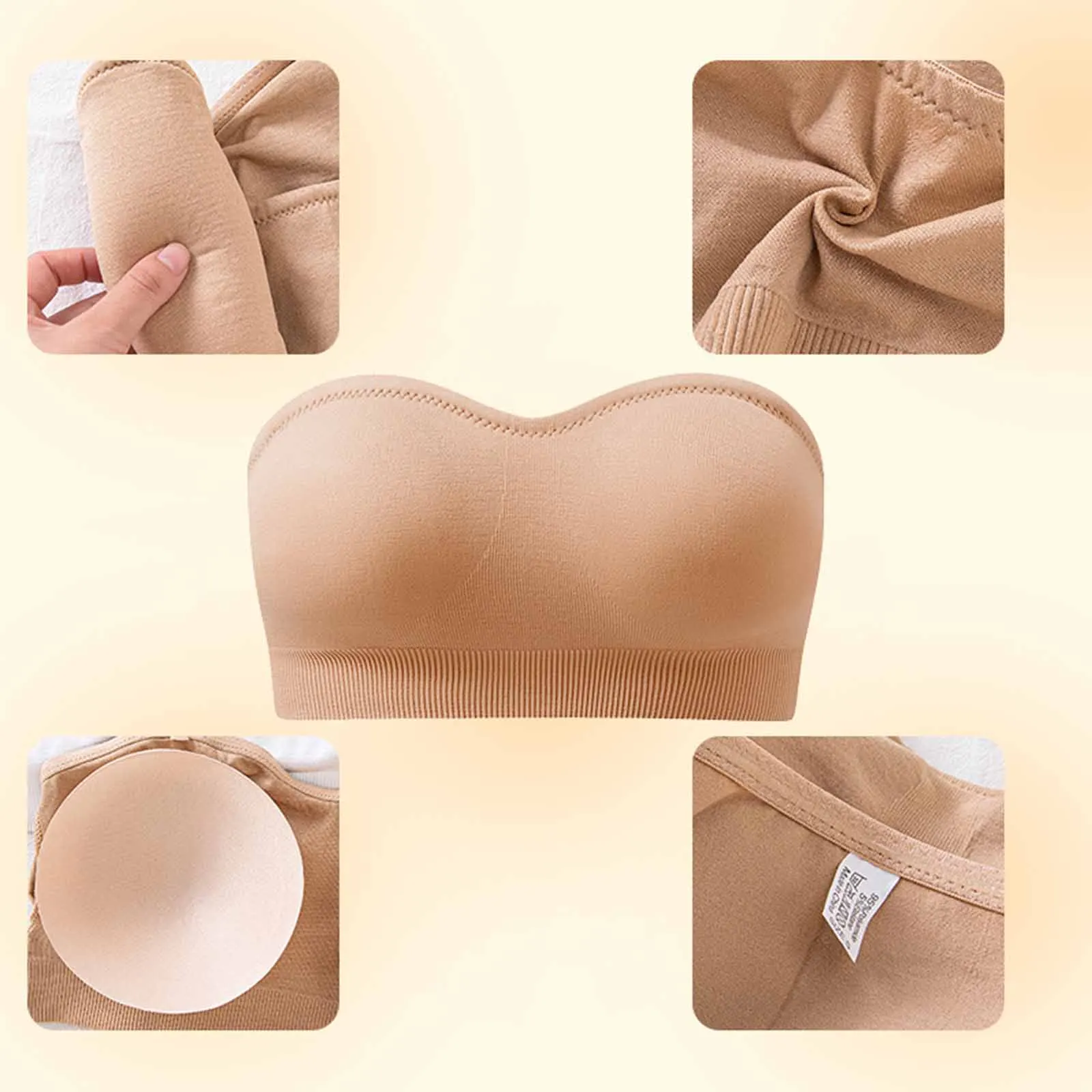 S-XXL Breathable Mesh Tube Bra Strapless Crop Tops Women Ladies Sexy Bralette Bra Bandeau Summer Dress Shouderless Crop Top