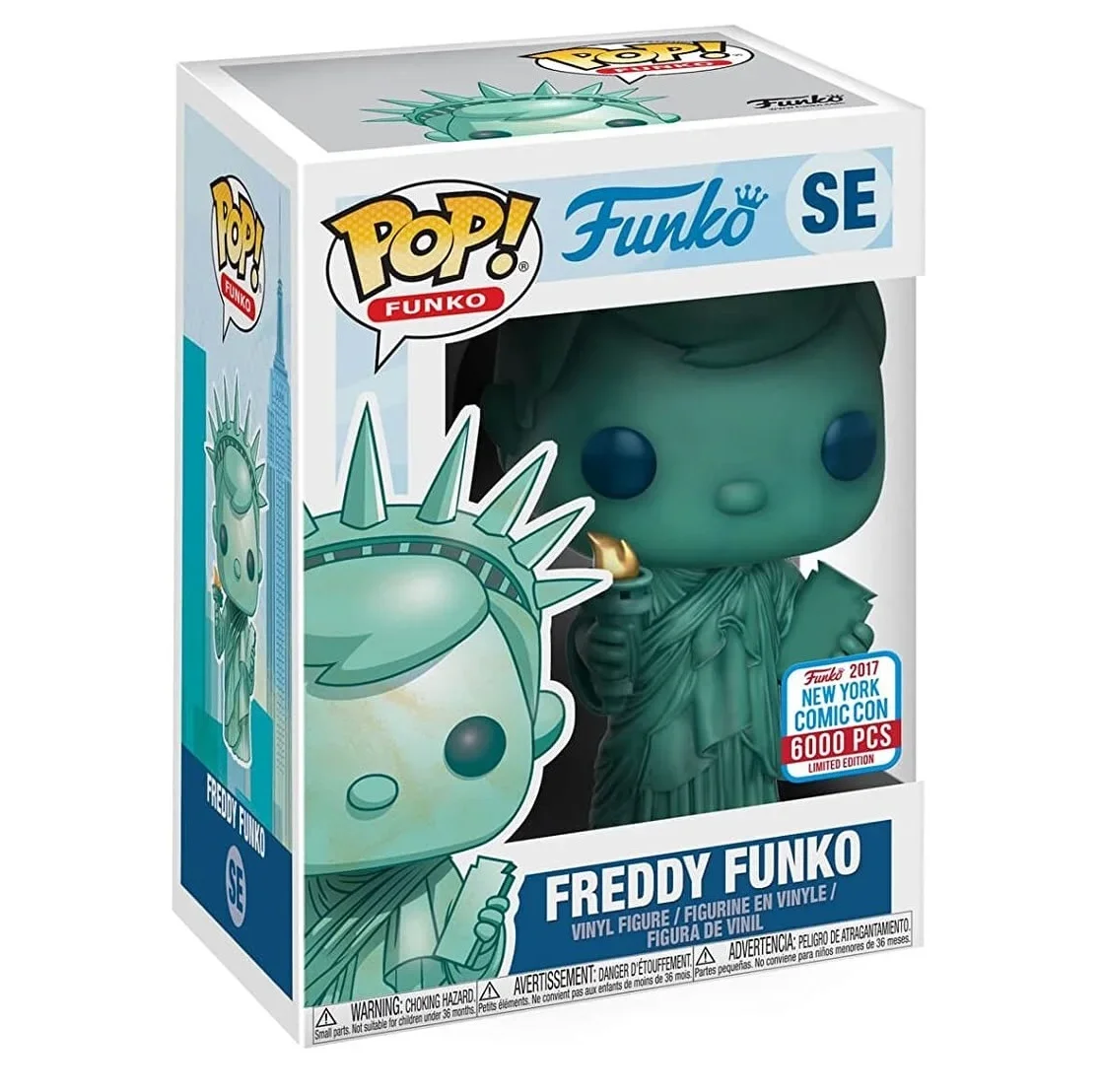 thumbnail image 2 of Figura de acción de Freddy Funko POP Estatua de la Libertad Nueva York City SE Edición limitada Modelo de colección de PVC Juguetes para niños Regalo, 2 of 5