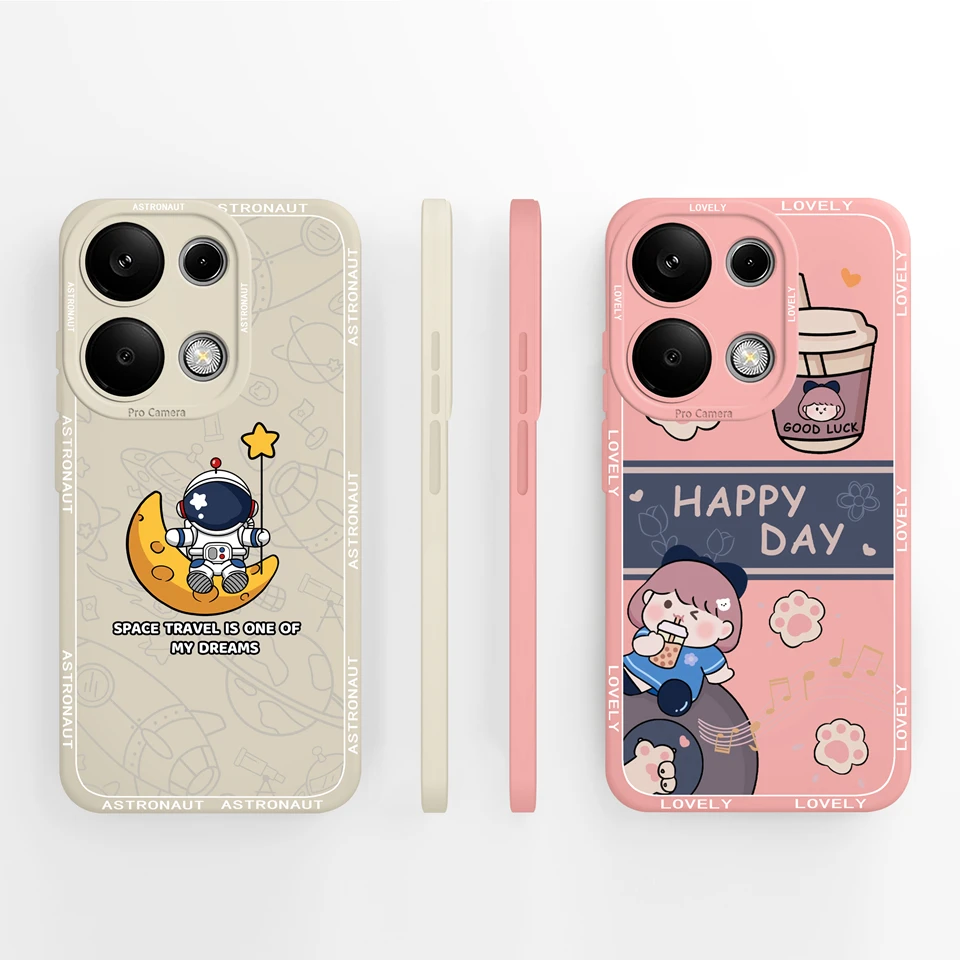 Beautiful Flower Liquid Anti-Fall Phone Case
