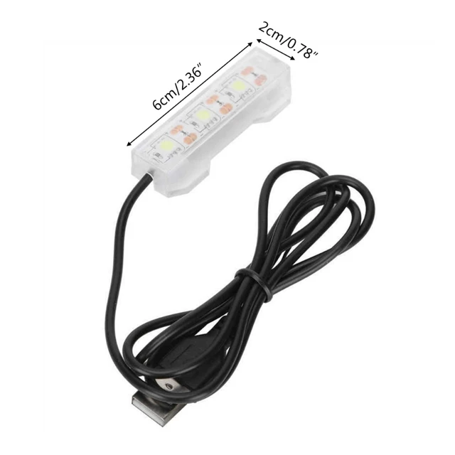 F92C Durable LED Aquarium Light, Fish for Tank Light Under Bar 2 Inch 6