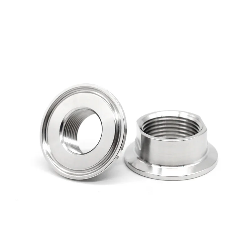 NPT Thread Adaptor Joint 1/4 1/2 3/4 1"SS304 Stainless Steel Sanitary Tri Clamp 25.4 50.5 64mm Male Female Pipe Fitting Homebrew