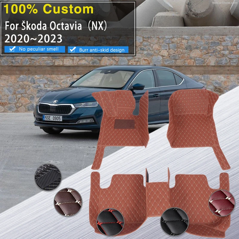 Lingvistik skammel sammensatte Car Floor Mats For Škoda Octavia Nx Mk4 2020 2021 2022 2023 5seat Liftback  Anti-dirt Pad Leather Mat Carpets Rug Car Accessories - Floor Mats -  AliExpress