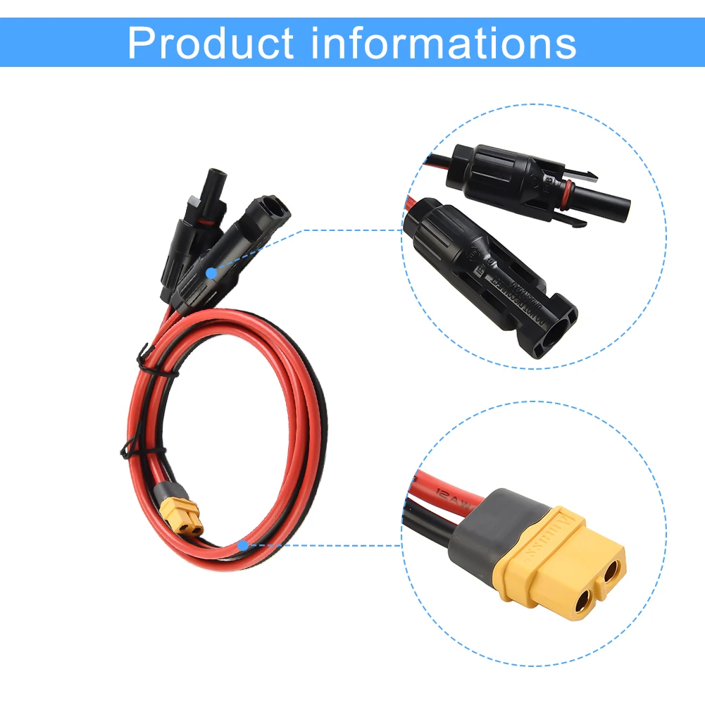 

Charging Cable Connecting Cable Accessories Connection Cable Replacement Solar Generator Solar Panel Brand New