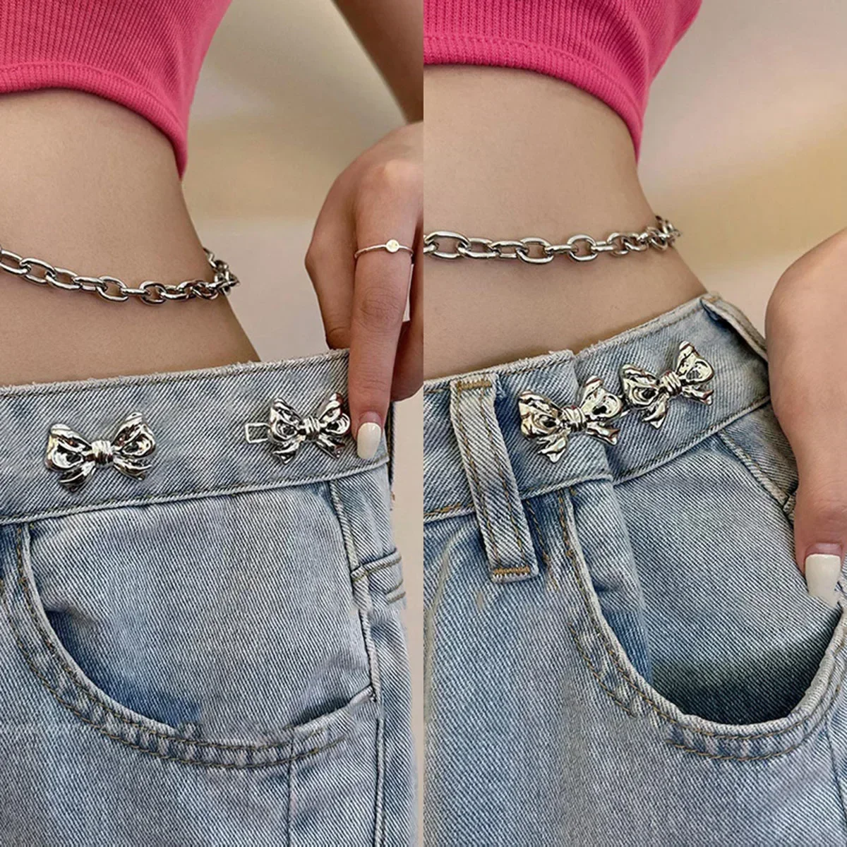 Bowknot Adjustable Waist Tightener Set