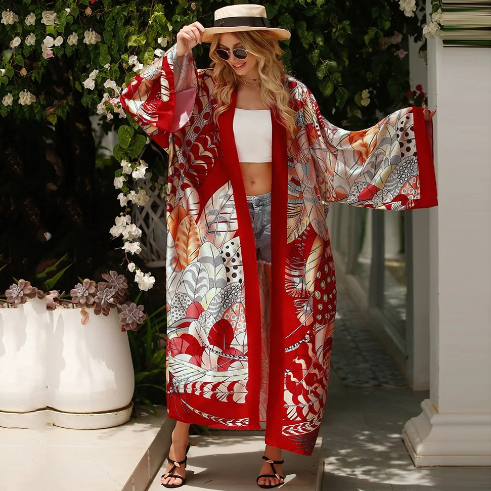 Japanese Kimono Traditional Woman Long Kimono Cardigan Cosplay Blouse Shirt Yukata Female Japanese Dress Haori Geisha