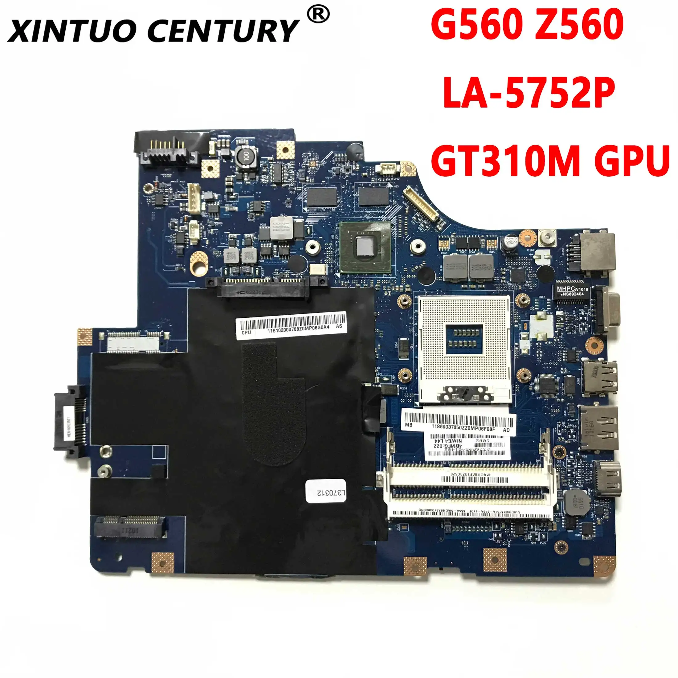 게임용마더보드 NIWE2 LA-5752P Lenovo IdeaPad G560 Z560 노트북 마더 보드 Rev:1.0 GT310M GPU HM55 DDR3 100% 테스트 작업 게임용마더보드 NIWE2 LA-5752P Lenovo IdeaPad G560 Z560 노트북 마더 보드 Rev:1.0 GT310M GPU HM55 DDR3 100% 테스트 작업